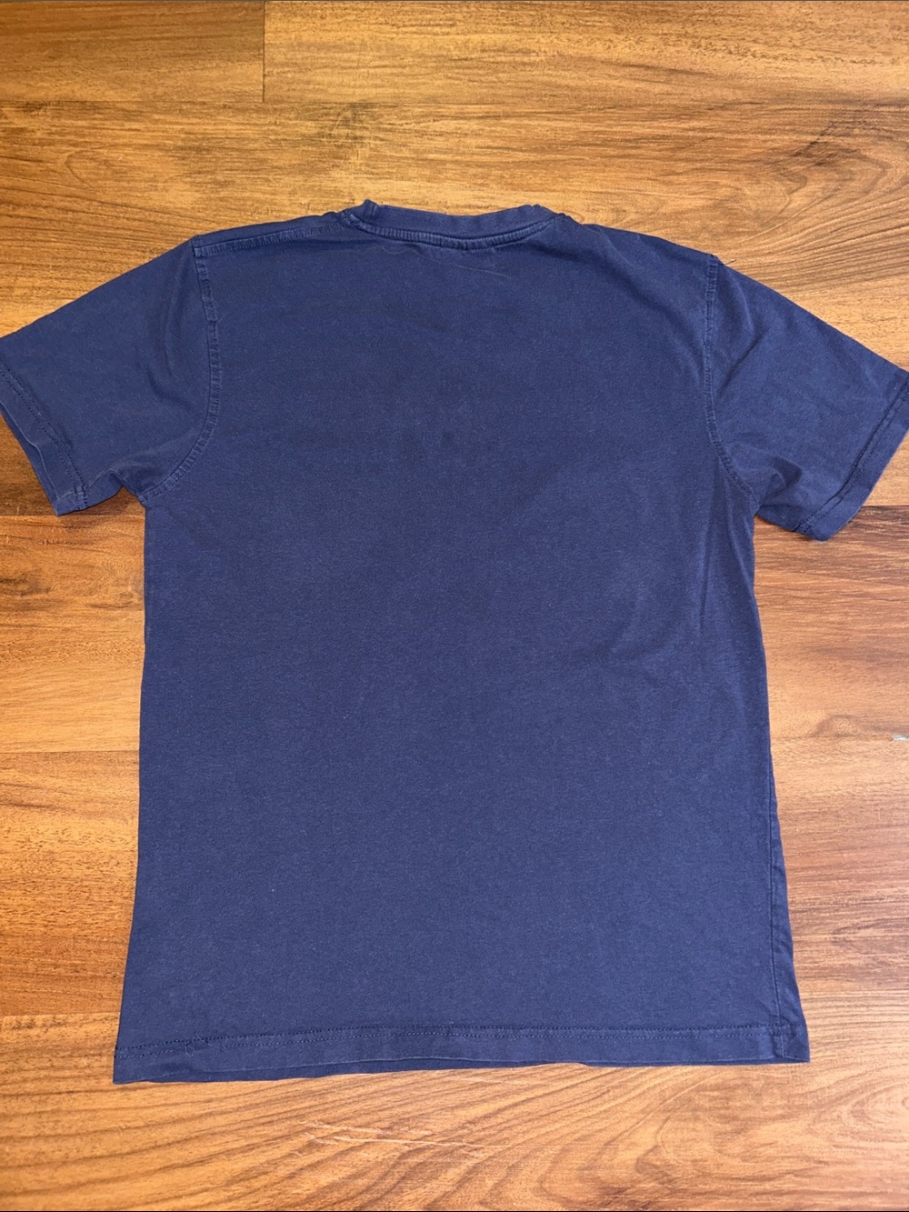 Essentials Fear Of God Men's Navy Blue Logo Short Sleeve Cotton T-Shirt M - Picture 5 of 10